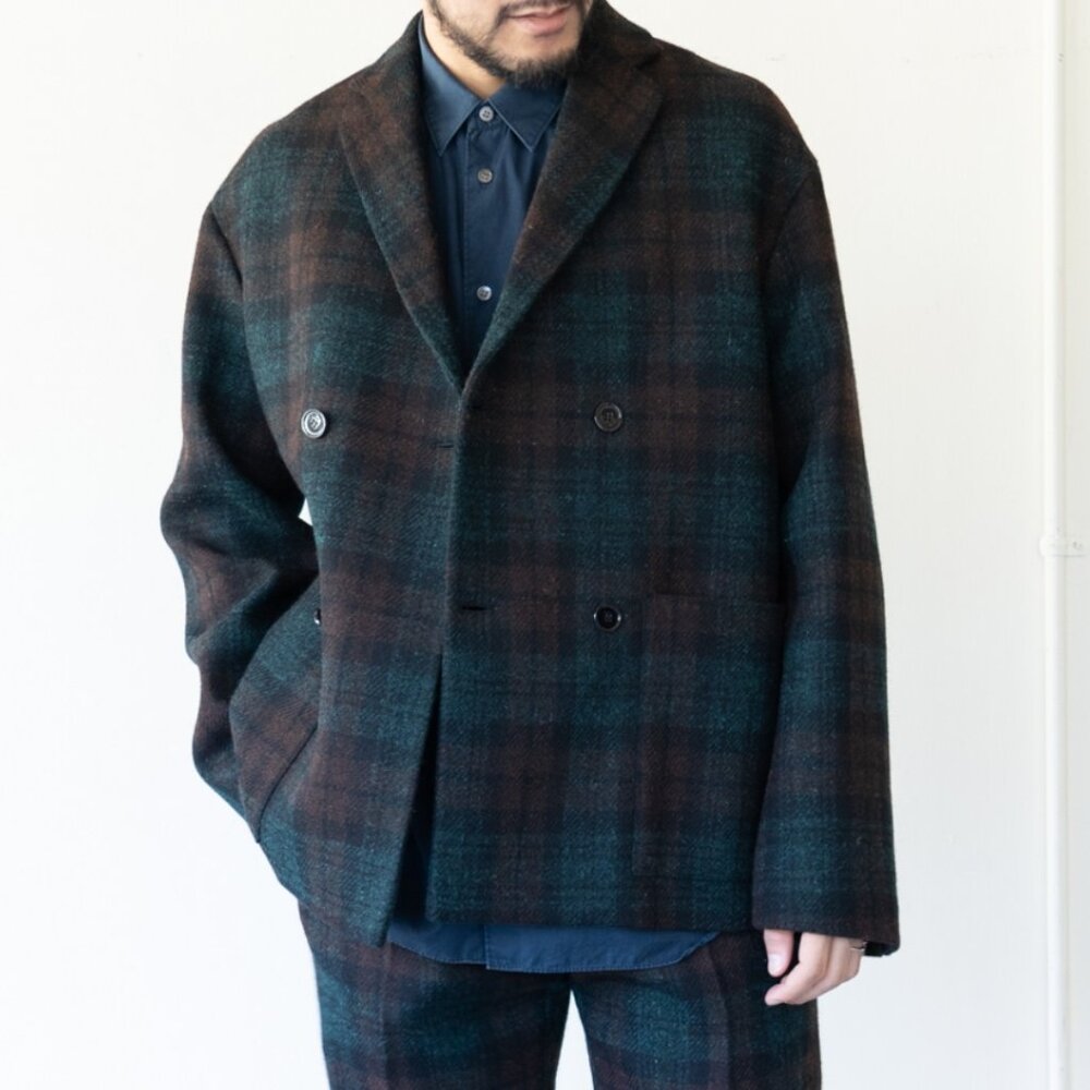 BNWT AW19 OAMC D.B HARRIS TWEED TARTAN JACKET 52